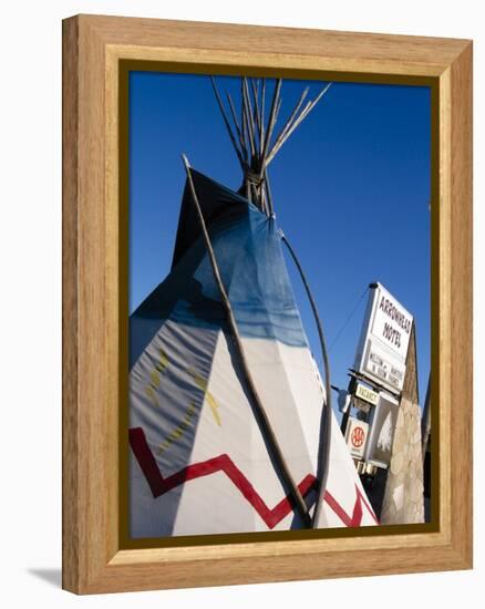 Arrowhead Motel Sign, Buffalo, Wyoming, USA-Nancy & Steve Ross-Framed Premier Image Canvas