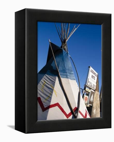 Arrowhead Motel Sign, Buffalo, Wyoming, USA-Nancy & Steve Ross-Framed Premier Image Canvas