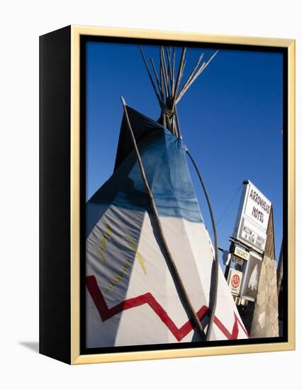 Arrowhead Motel Sign, Buffalo, Wyoming, USA-Nancy & Steve Ross-Framed Premier Image Canvas