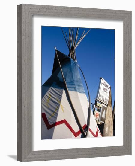 Arrowhead Motel Sign, Buffalo, Wyoming, USA-Nancy & Steve Ross-Framed Photographic Print