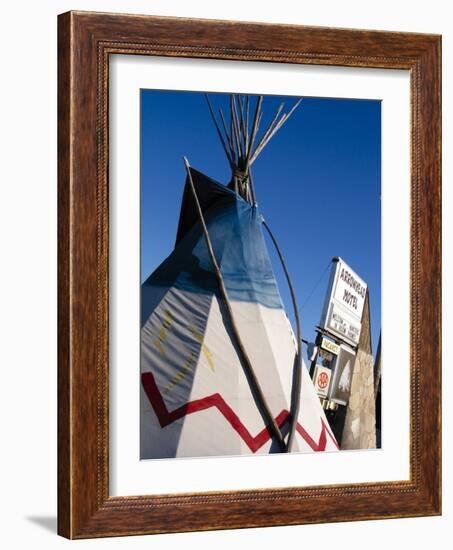 Arrowhead Motel Sign, Buffalo, Wyoming, USA-Nancy & Steve Ross-Framed Photographic Print
