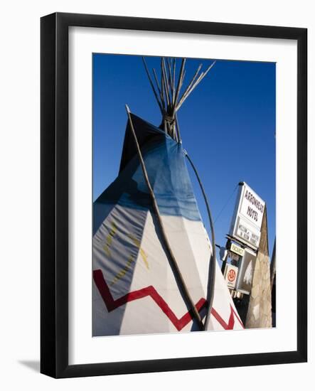 Arrowhead Motel Sign, Buffalo, Wyoming, USA-Nancy & Steve Ross-Framed Photographic Print