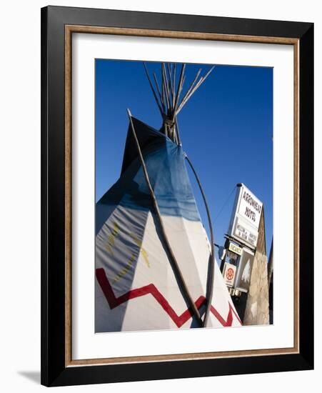 Arrowhead Motel Sign, Buffalo, Wyoming, USA-Nancy & Steve Ross-Framed Photographic Print
