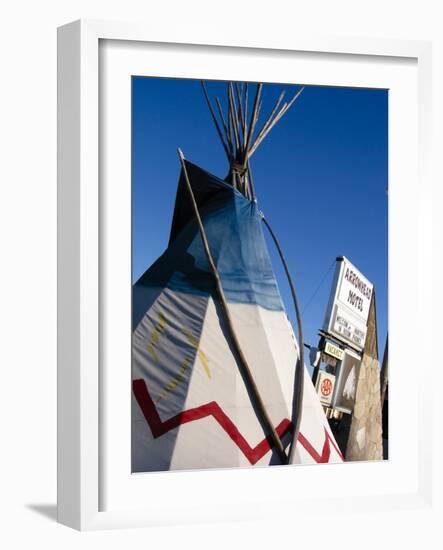 Arrowhead Motel Sign, Buffalo, Wyoming, USA-Nancy & Steve Ross-Framed Photographic Print