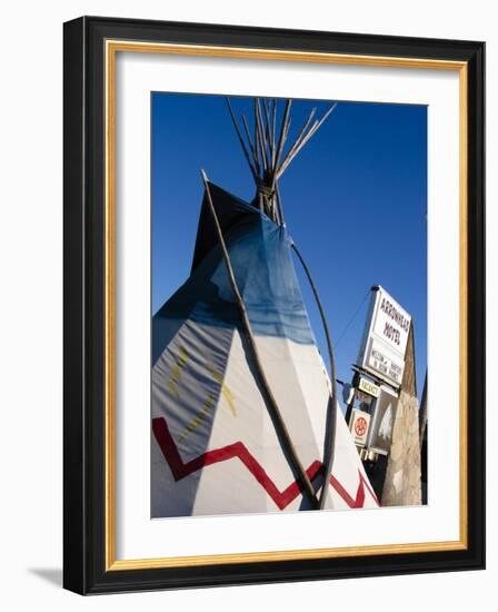 Arrowhead Motel Sign, Buffalo, Wyoming, USA-Nancy & Steve Ross-Framed Photographic Print