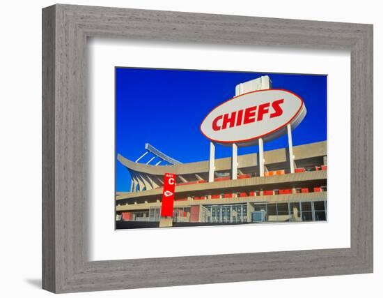 Arrowhead Stadium, home of the Kansas City Chiefs , Kansas City, MO-null-Framed Photographic Print