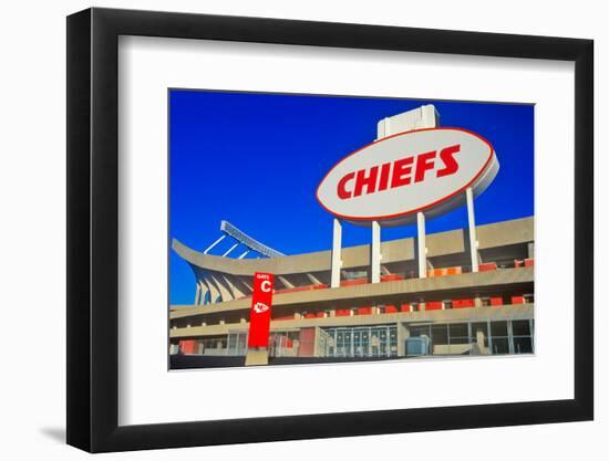 Arrowhead Stadium, home of the Kansas City Chiefs , Kansas City, MO-null-Framed Photographic Print