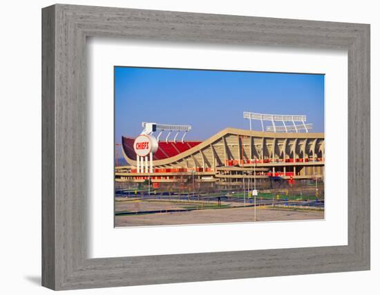 Arrowhead Stadium, home of the Kansas City Chiefs , Kansas City, MO-null-Framed Photographic Print