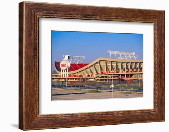 Arrowhead Stadium, home of the Kansas City Chiefs , Kansas City, MO-null-Framed Photographic Print