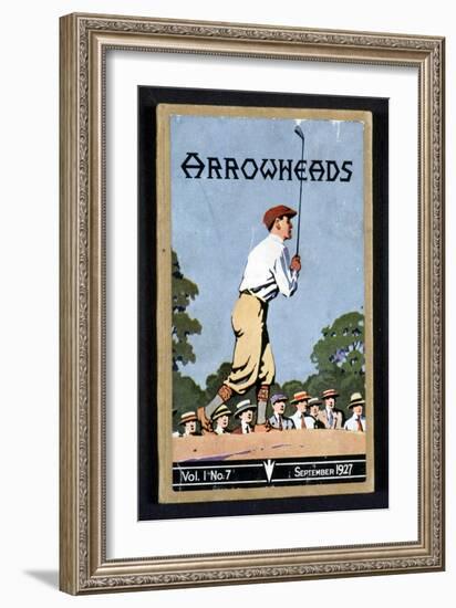 Arrowheads, magazine cover, Sandwich, 1927-Unknown-Framed Giclee Print