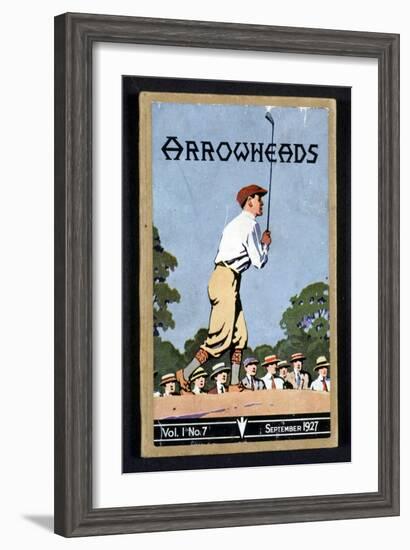 Arrowheads, magazine cover, Sandwich, 1927-Unknown-Framed Giclee Print