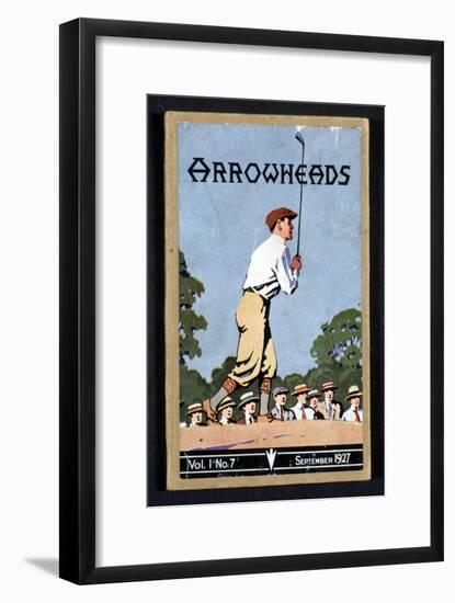 Arrowheads, magazine cover, Sandwich, 1927-Unknown-Framed Giclee Print