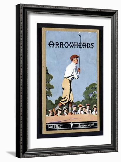 Arrowheads, magazine cover, Sandwich, 1927-Unknown-Framed Giclee Print