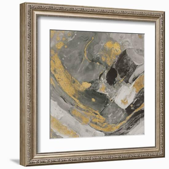 Arroyo Gold and Black-Albena Hristova-Framed Art Print