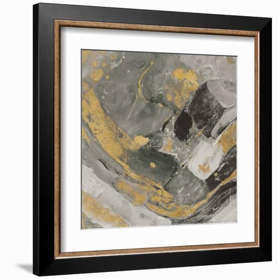 Arroyo Gold and Black-Albena Hristova-Framed Art Print