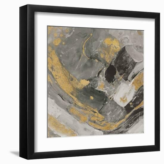 Arroyo Gold and Black-Albena Hristova-Framed Art Print