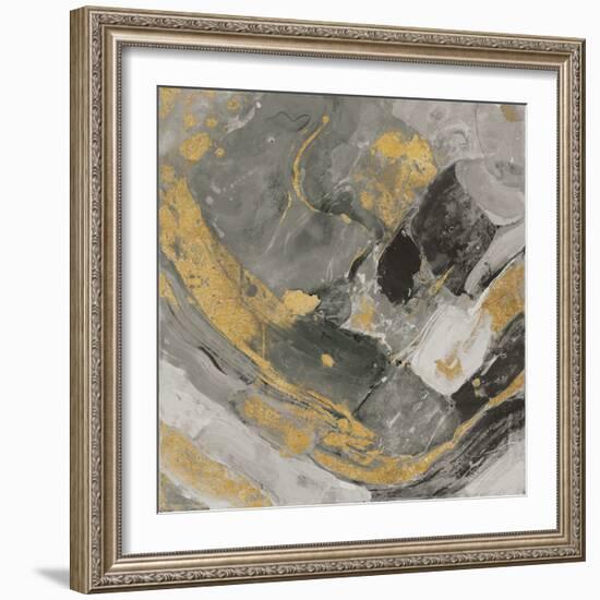 Arroyo Gold and Black-Albena Hristova-Framed Art Print