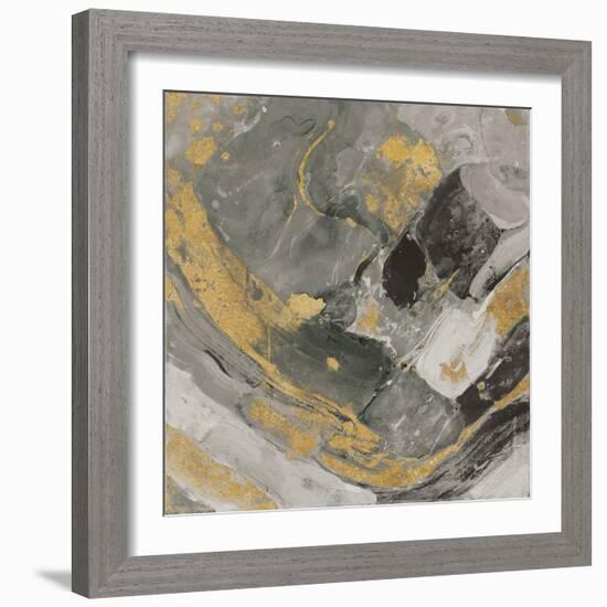 Arroyo Gold and Black-Albena Hristova-Framed Art Print