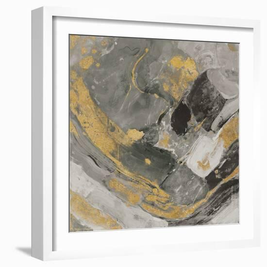 Arroyo Gold and Black-Albena Hristova-Framed Art Print