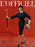 L'Officiel, September 1960 - Tailleur en Lanvin Castillo en Ninotchka de Ducharne-Arsac-Framed Art Print