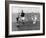 Arsenal Footballer Alex James Passes Three Manchester City Players, C1929-C1937-null-Framed Giclee Print