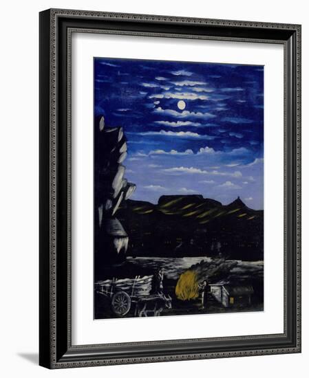 Arsenal Hill at Night-Niko Pirosmani-Framed Giclee Print