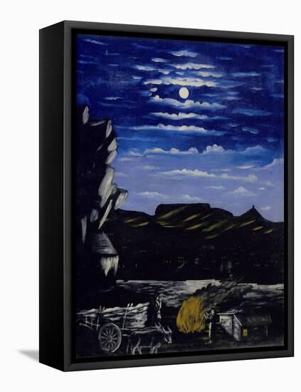 Arsenal Hill at Night-Niko Pirosmani-Framed Premier Image Canvas