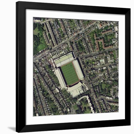Arsenal's Highbury Stadium, Aerial View-Getmapping Plc-Framed Photographic Print