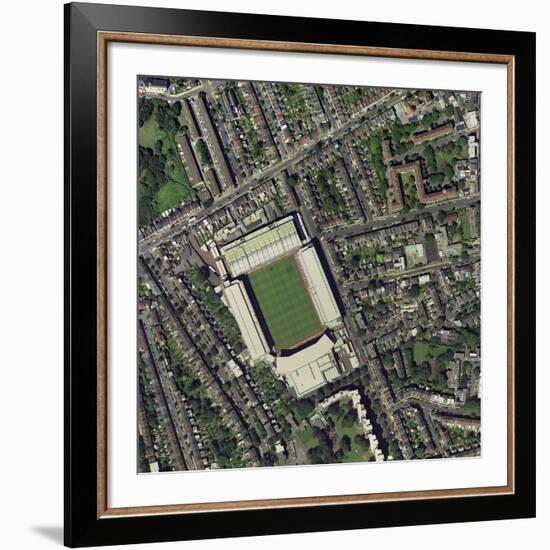 Arsenal's Highbury Stadium, Aerial View-Getmapping Plc-Framed Photographic Print