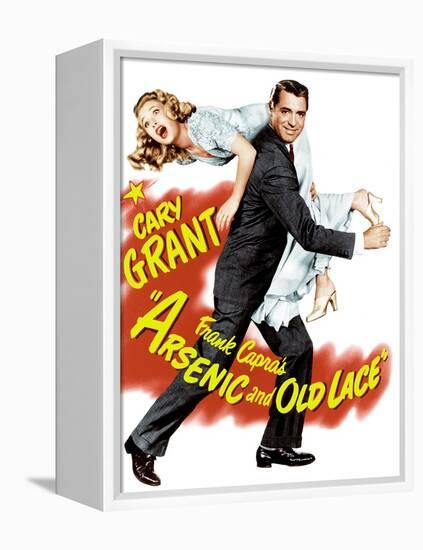 Arsenic and Old Lace, Priscilla Lane, Cary Grant, 1944-null-Framed Stretched Canvas