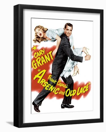 Arsenic and Old Lace, Priscilla Lane, Cary Grant, 1944-null-Framed Art Print