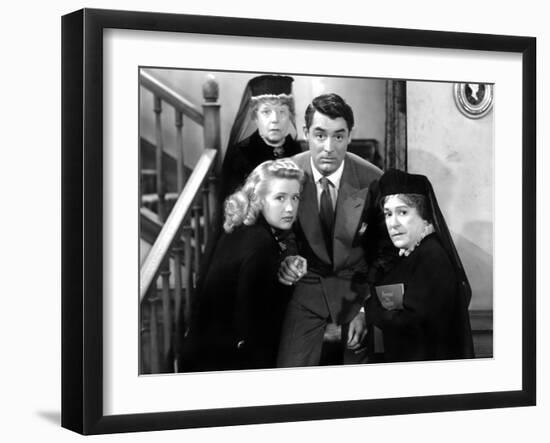 Arsenic and Old Lace, Priscilla Lane, Jean Adair, Cary Grant, Josephine Hull, 1944-null-Framed Photo