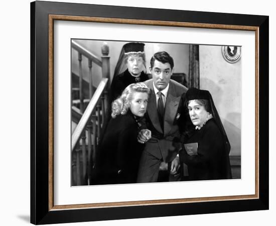 Arsenic and Old Lace, Priscilla Lane, Jean Adair, Cary Grant, Josephine Hull, 1944-null-Framed Photo