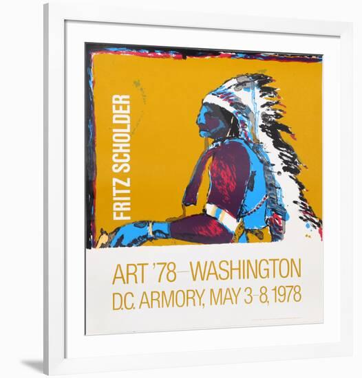 Art '78 - Washington D.C. Armory Show-Fritz Scholder-Framed Serigraph