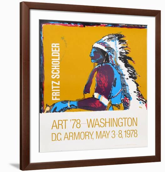 Art '78 - Washington D.C. Armory Show-Fritz Scholder-Framed Serigraph