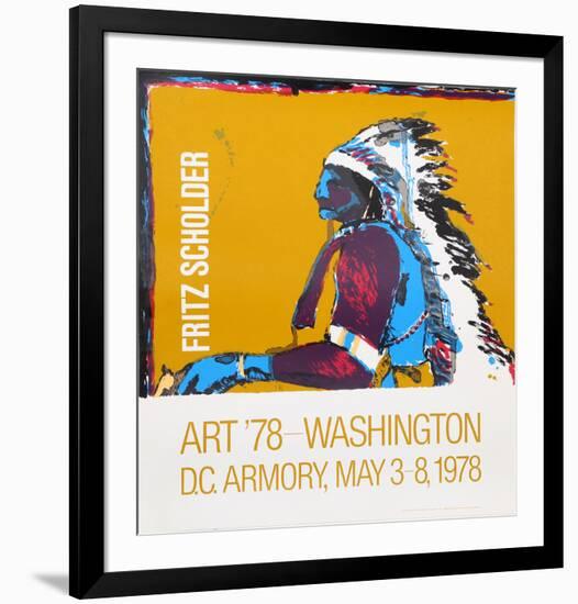 Art '78 - Washington D.C. Armory Show-Fritz Scholder-Framed Serigraph