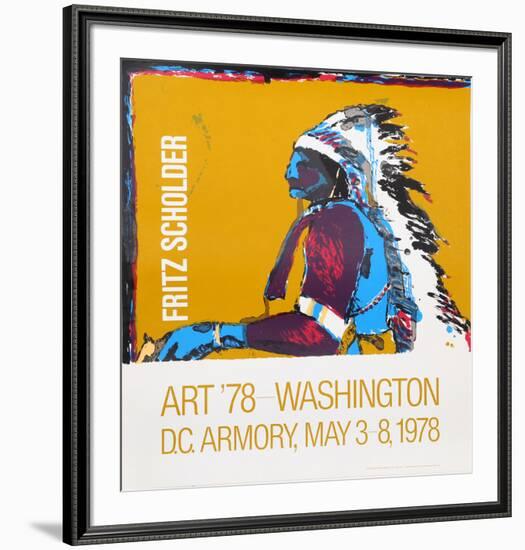 Art '78 - Washington D.C. Armory Show-Fritz Scholder-Framed Serigraph