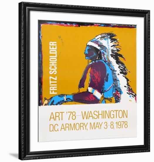 Art '78 - Washington D.C. Armory Show-Fritz Scholder-Framed Serigraph