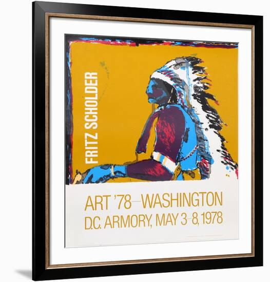 Art '78 - Washington D.C. Armory Show-Fritz Scholder-Framed Serigraph