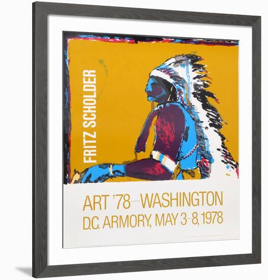 Art '78 - Washington D.C. Armory Show-Fritz Scholder-Framed Serigraph