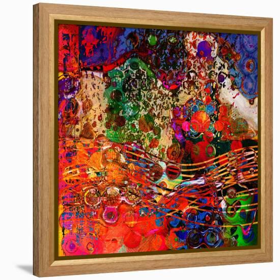 Art Abstract Colorful Rainbow Pattern Background. To See Similar, Please Visit My Portfolio-Irina QQQ-Framed Stretched Canvas