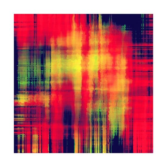 Art Abstract Geometric Pattern Watercolor Blurred Stripes