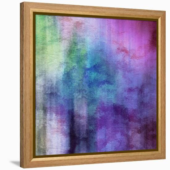 Art Abstract Watercolor Background On Paper Texture In Light Violet And Pink Colors-Irina QQQ-Framed Stretched Canvas