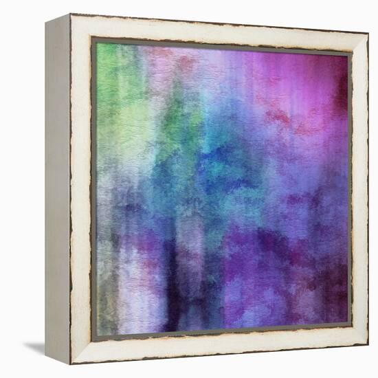 Art Abstract Watercolor Background On Paper Texture In Light Violet And Pink Colors-Irina QQQ-Framed Stretched Canvas