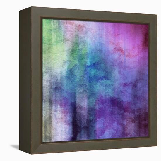 Art Abstract Watercolor Background On Paper Texture In Light Violet And Pink Colors-Irina QQQ-Framed Stretched Canvas