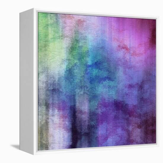 Art Abstract Watercolor Background On Paper Texture In Light Violet And Pink Colors-Irina QQQ-Framed Stretched Canvas