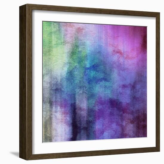 Art Abstract Watercolor Background On Paper Texture In Light Violet And Pink Colors-Irina QQQ-Framed Premium Giclee Print