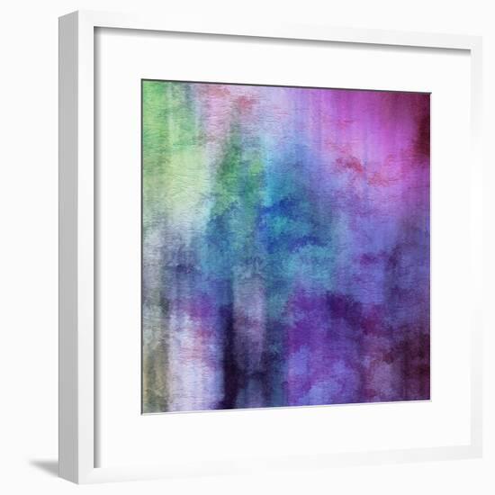 Art Abstract Watercolor Background On Paper Texture In Light Violet And Pink Colors-Irina QQQ-Framed Premium Giclee Print