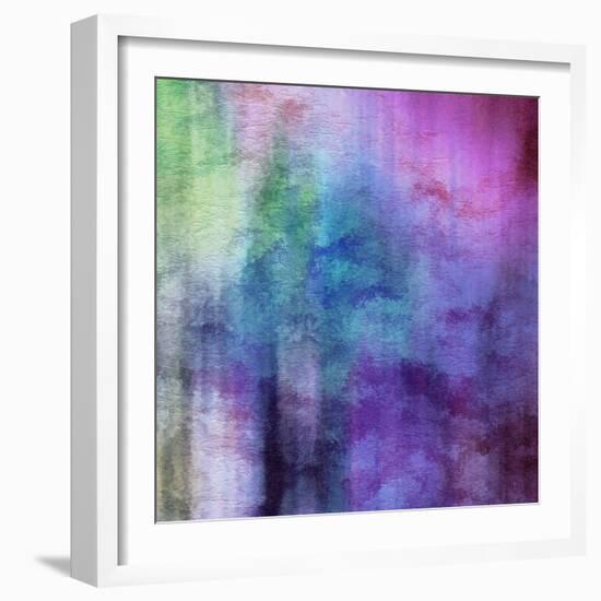 Art Abstract Watercolor Background On Paper Texture In Light Violet And Pink Colors-Irina QQQ-Framed Premium Giclee Print