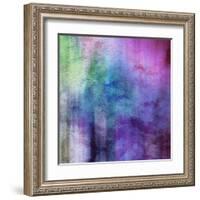 Art Abstract Watercolor Background On Paper Texture In Light Violet And Pink Colors-Irina QQQ-Framed Art Print